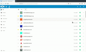 Nextcloud passwords share animation